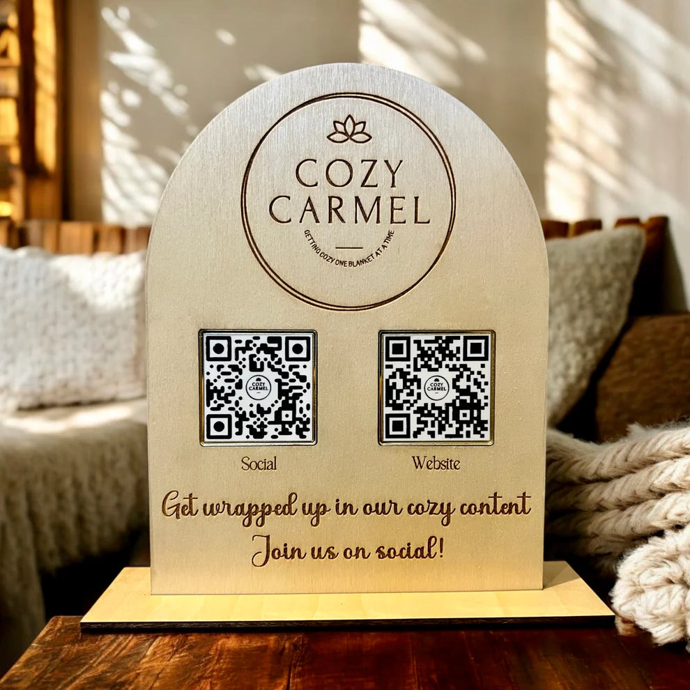 Custom QR Code Business Sign