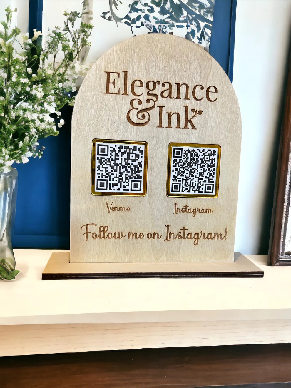 Custom QR Code Business Sign
