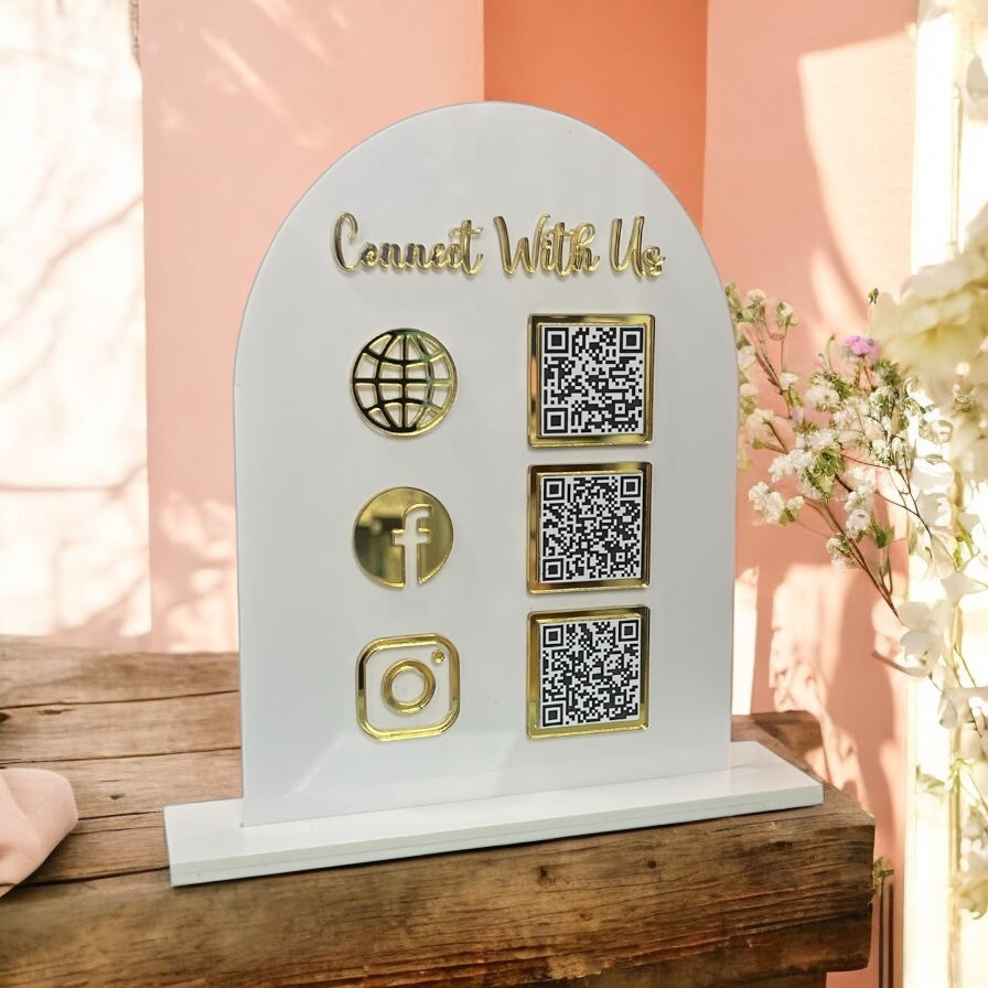 Custom QR Code Business Sign