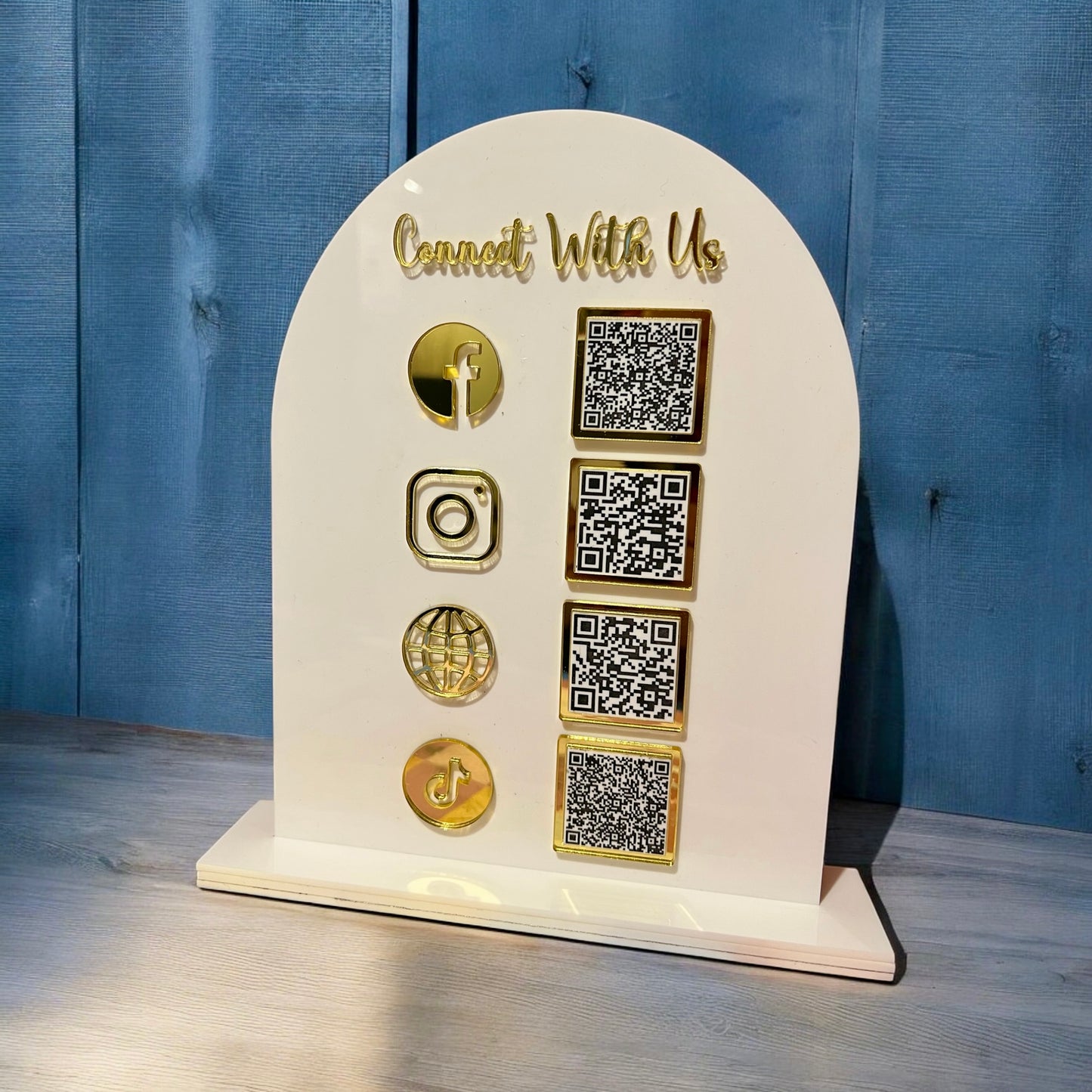 Custom QR Code Business Sign