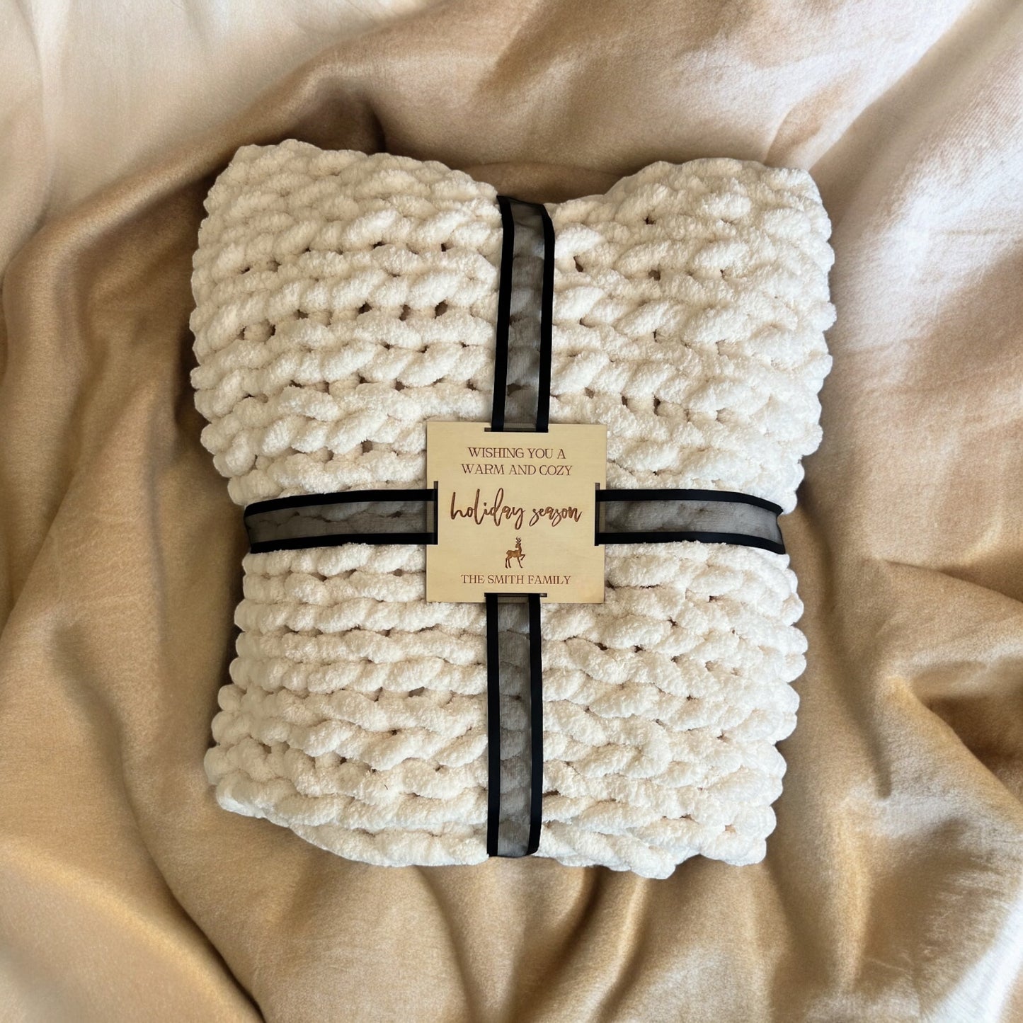 Keepsake Blanket Tag: Warm & Cozy Holiday Season - Personalized