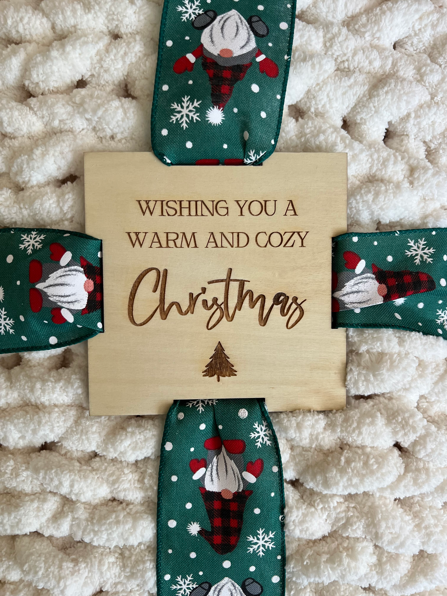 Keepsake Blanket Tag: Warm & Cozy Christmas
