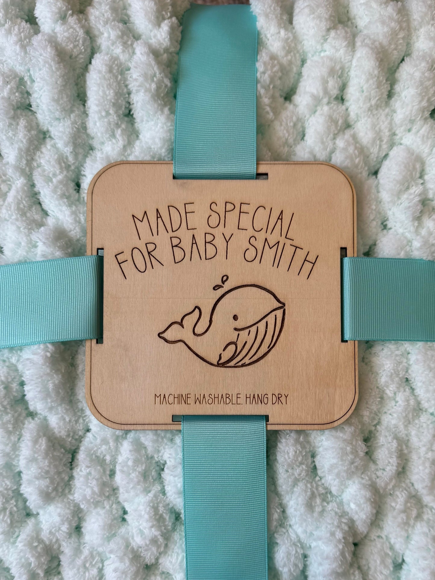 Keepsake Blanket Tag: Made for Baby