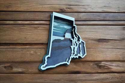 Rhode Island Island Wooden Decor