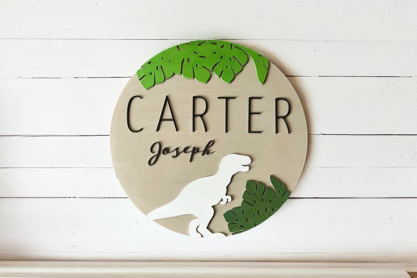 Dinosaur Personalized Name Sign