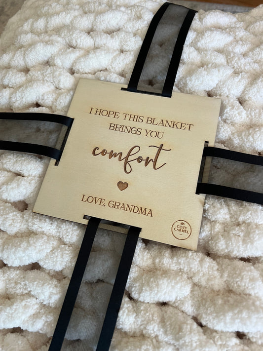 Wholesale Blanket Tag: Comfort, Love Grandma