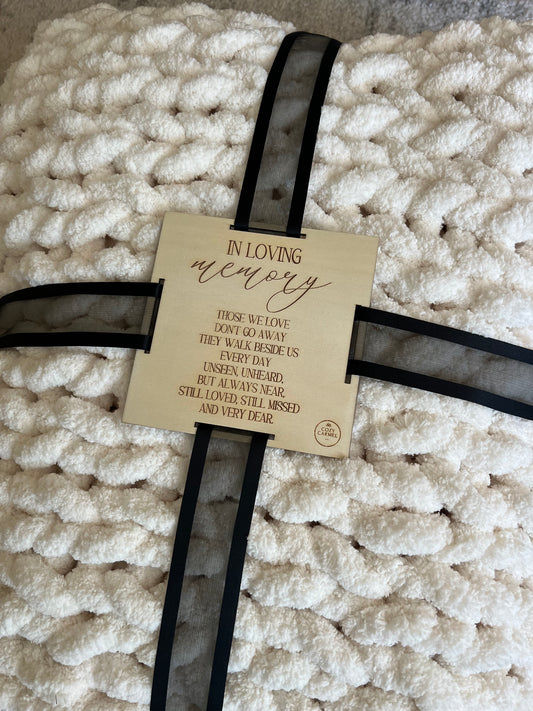 Wholesale Blanket Tag: In Loving Memory