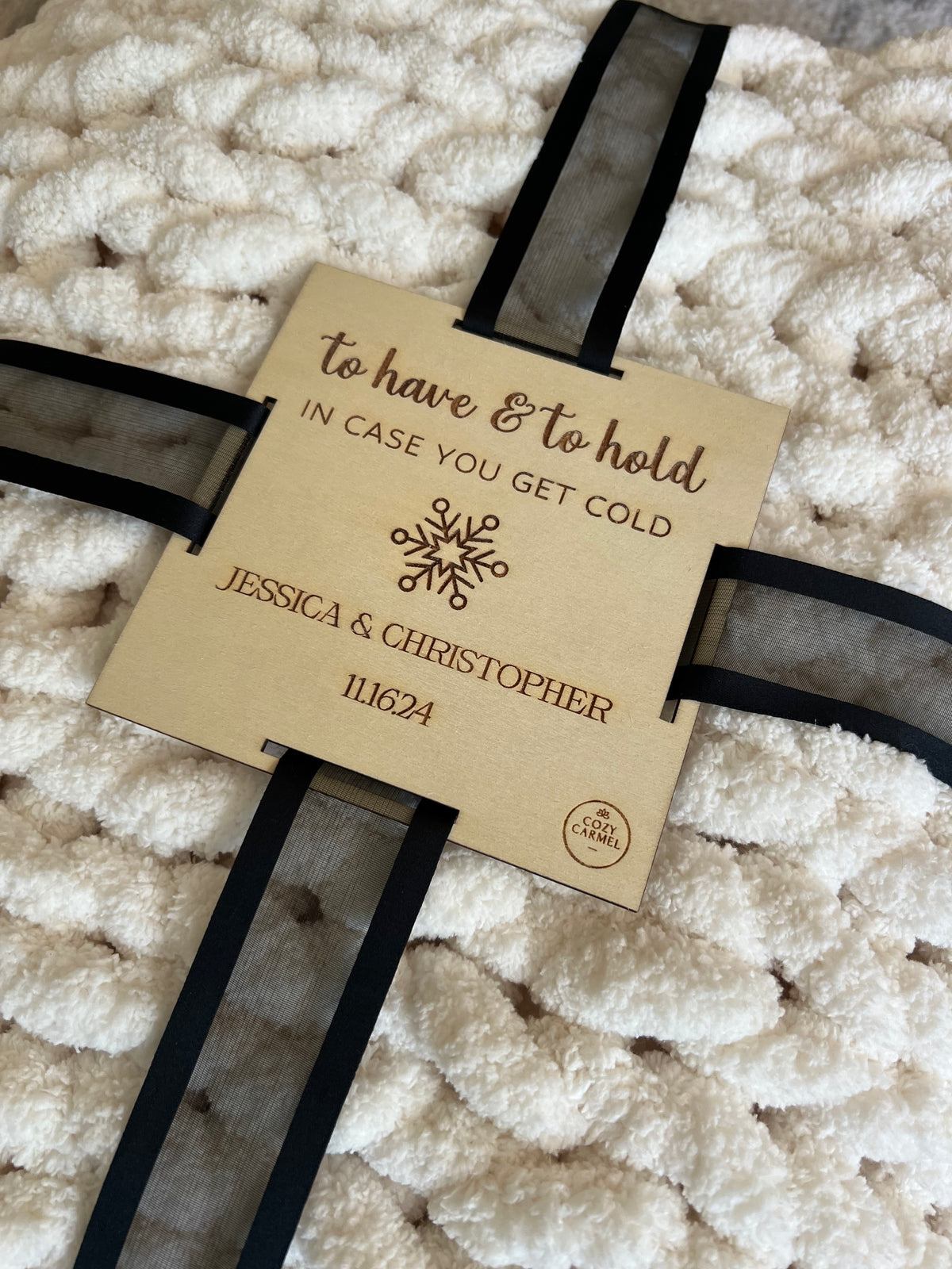 Wholesale Blanket Tag: To Have & To Hold - Names w/ Snowflake