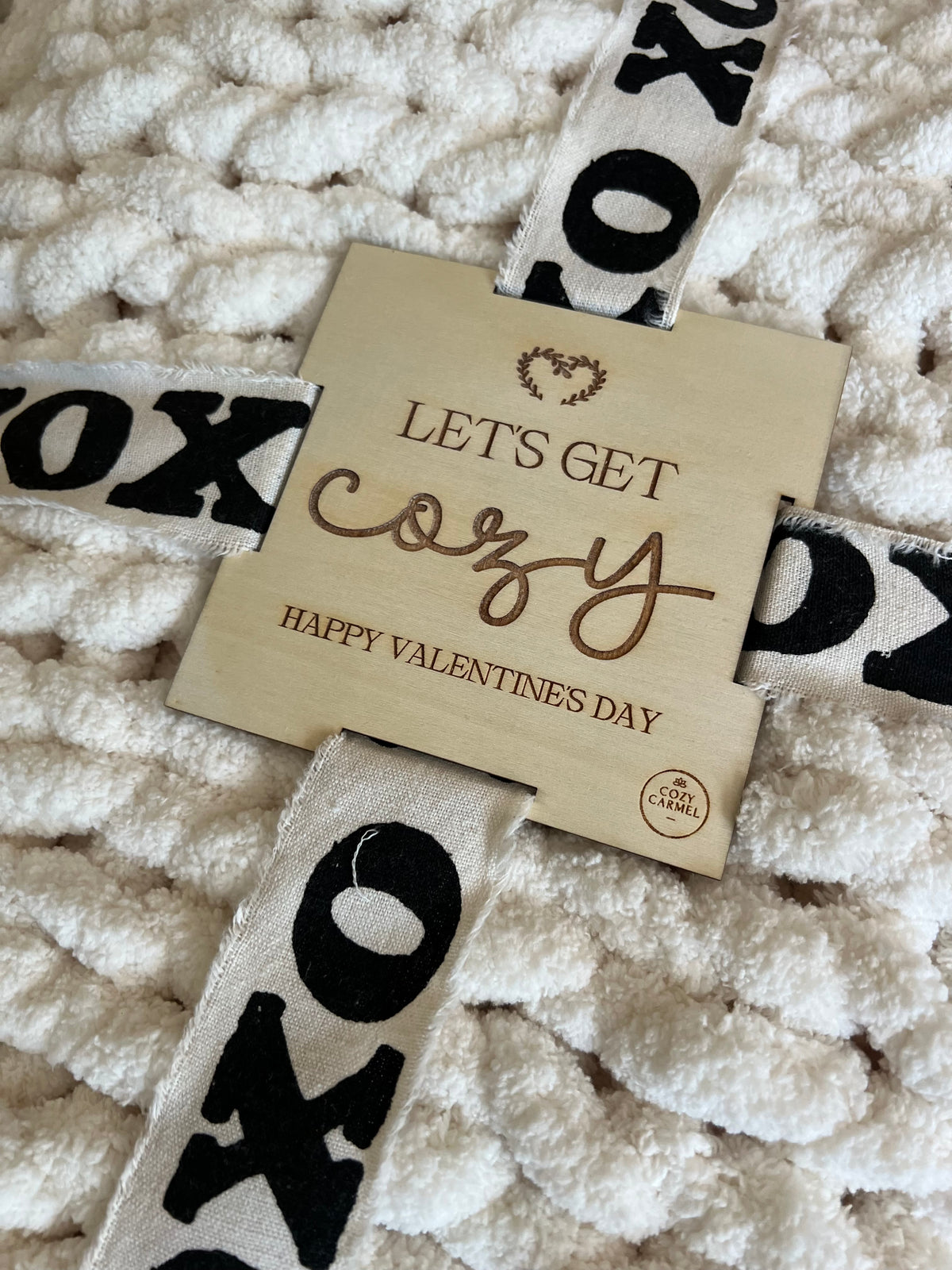 Wholesale Blanket Tag: Let's Get Cozy - Valentine's Day