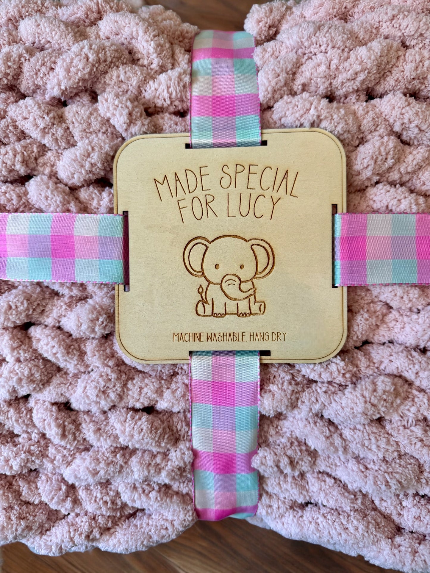 Keepsake Blanket Tag: Made for Baby - Personalized