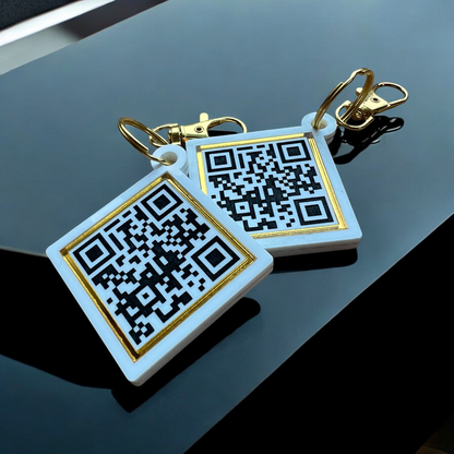 QR Code Keychains (Set of 2)