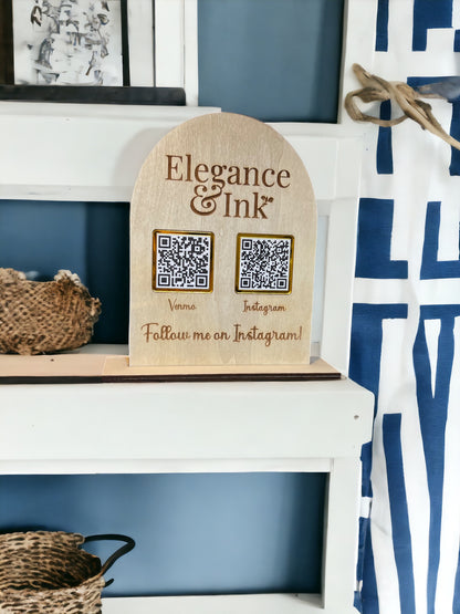 Custom QR Code Business Sign (5x8)