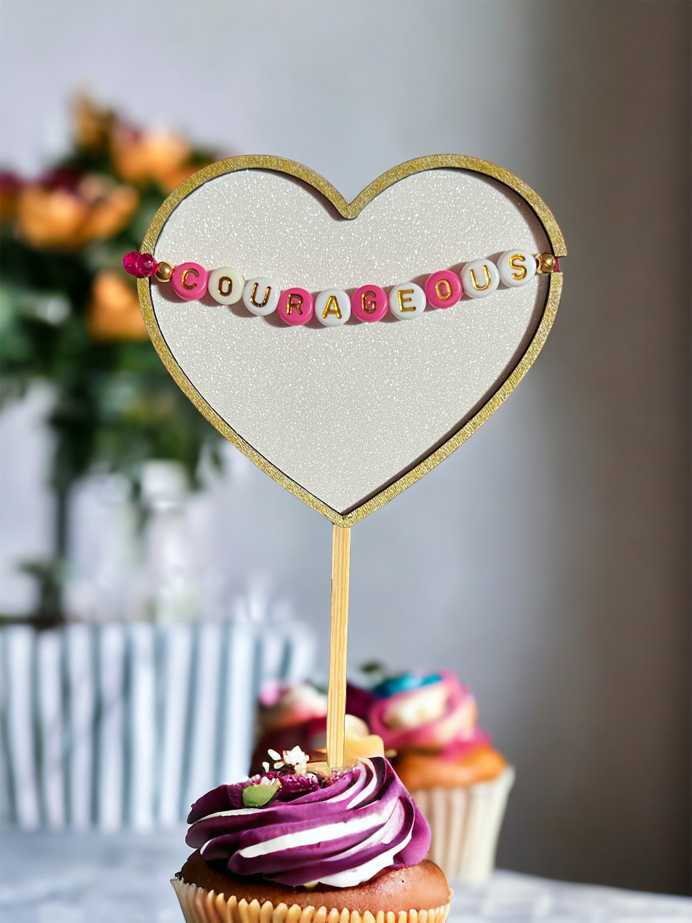 Friendship Bracelet Cake Toppers