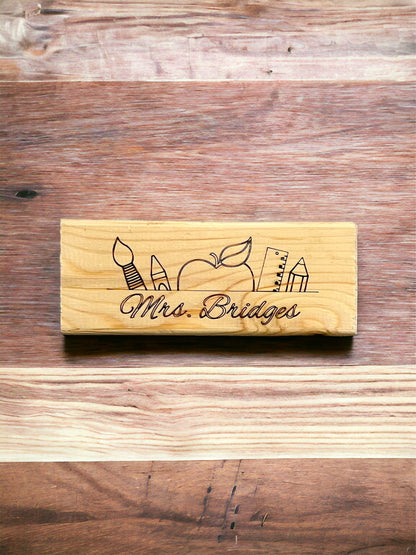 Personalized Dry Erase/Chalkboard Eraser