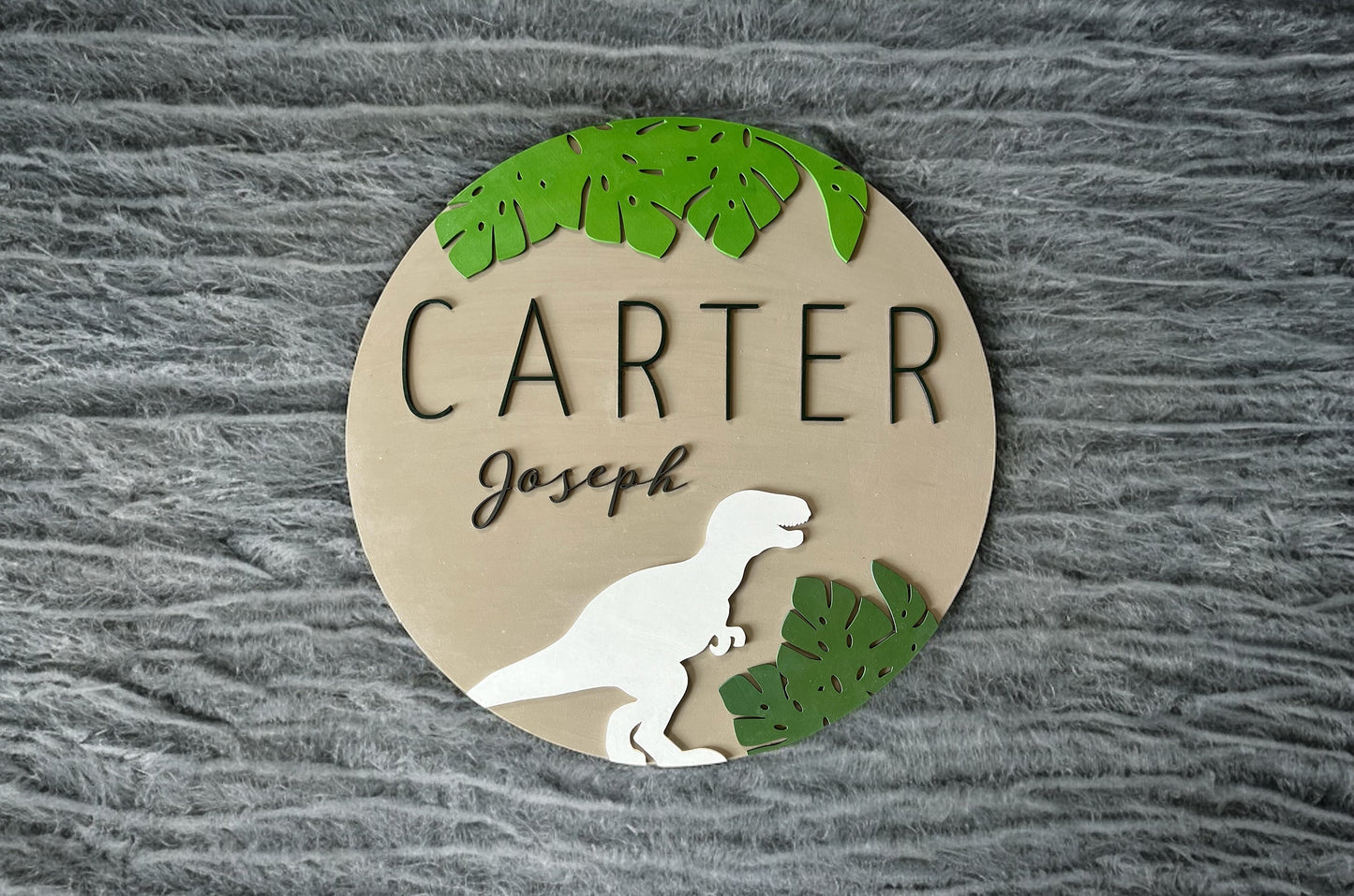 Dinosaur Personalized Name Sign