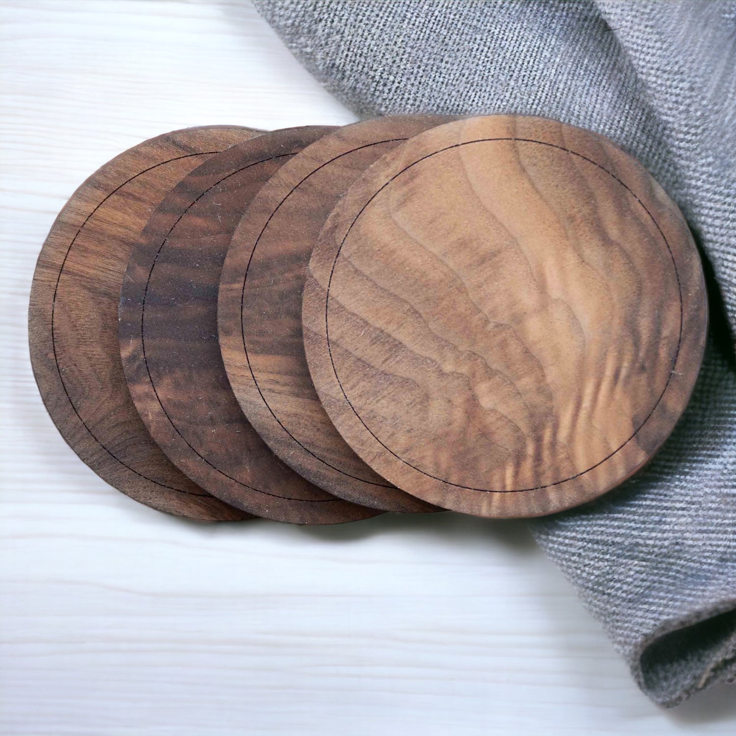 Wooden Coasters (Set of 4)