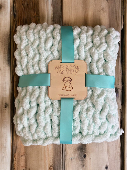 Keepsake Blanket Tag: Made for Baby - Personalized