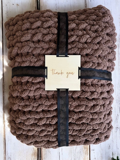 Keepsake Blanket Tag: Thank You