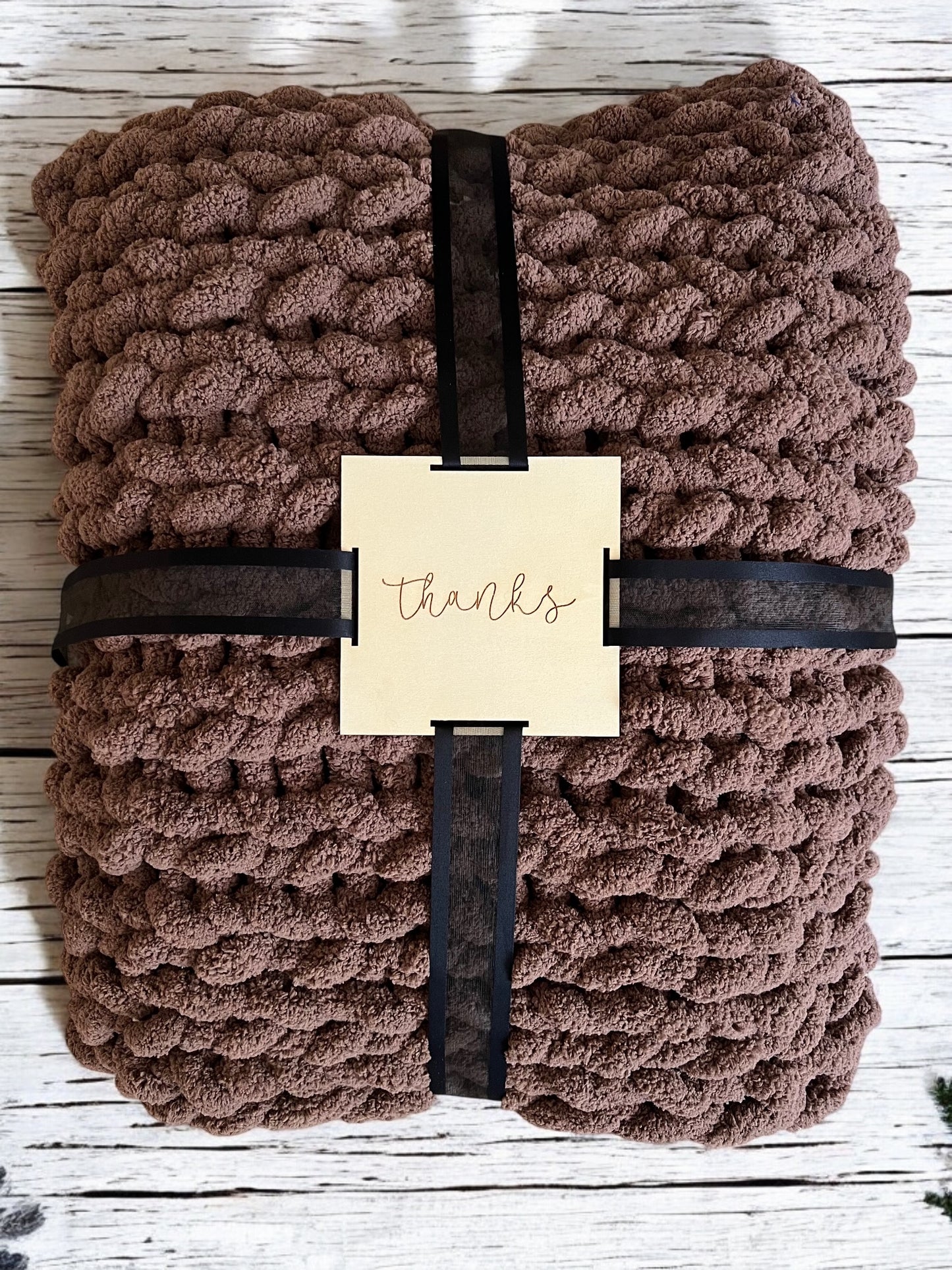 Keepsake Blanket Tag: Thanks