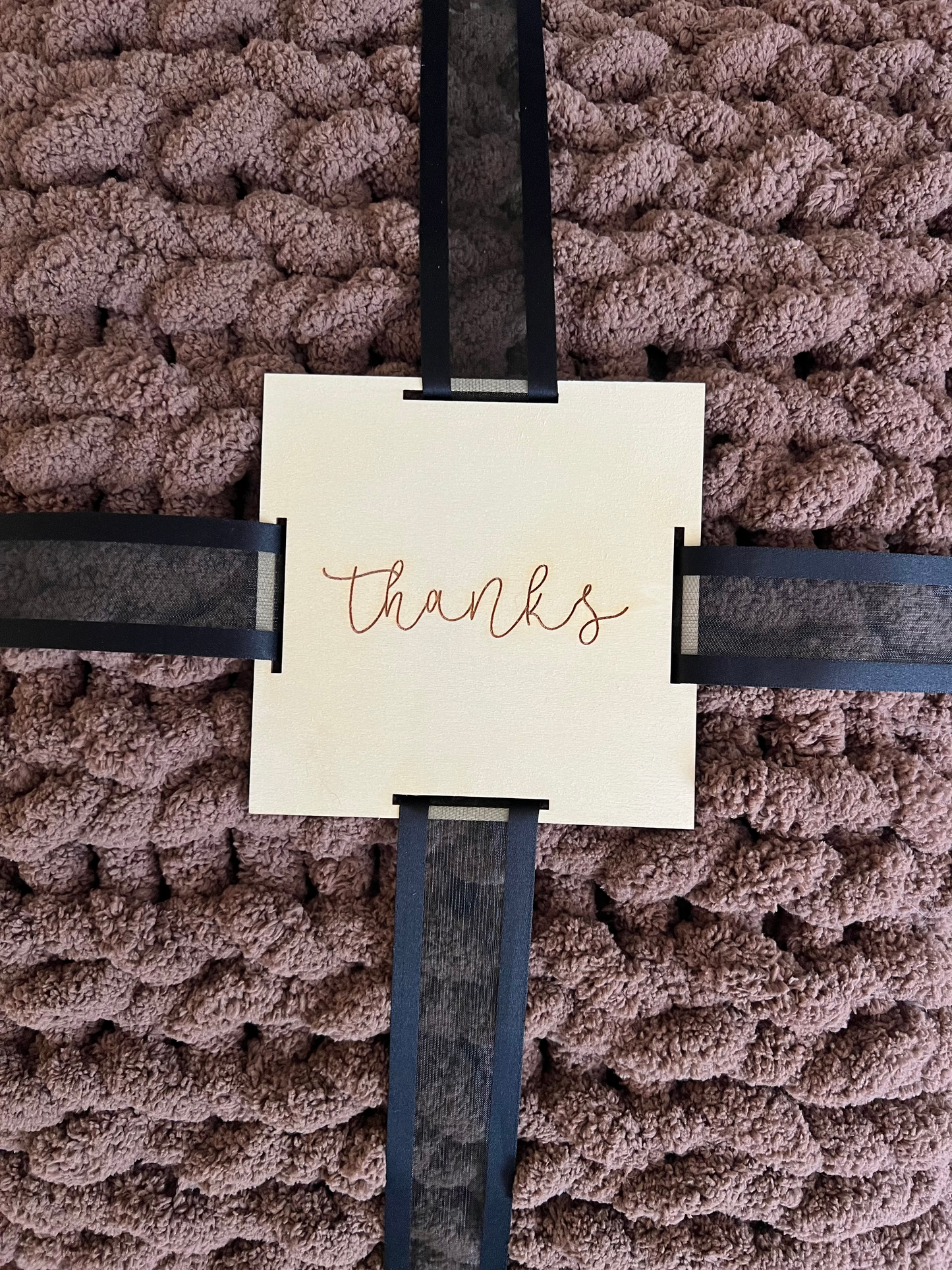 Keepsake Blanket Tag: Thanks