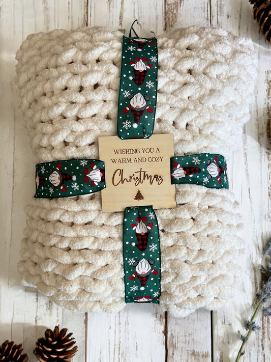 Keepsake Blanket Tag: Warm & Cozy Christmas