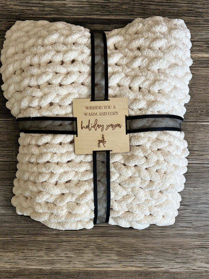 Keepsake Blanket Tag: Warm & Cozy Holiday Season