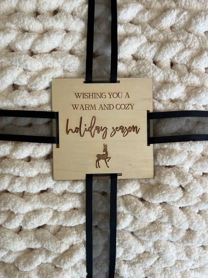 Keepsake Blanket Tag: Warm & Cozy Holiday Season