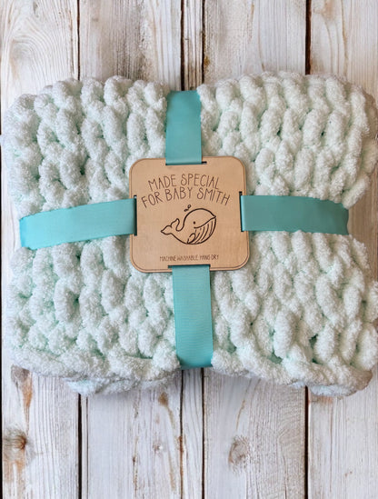 Keepsake Blanket Tag: Made for Baby