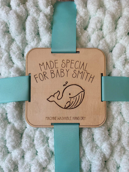 Keepsake Blanket Tag: Made for Baby